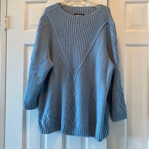 Oversized blue sweater